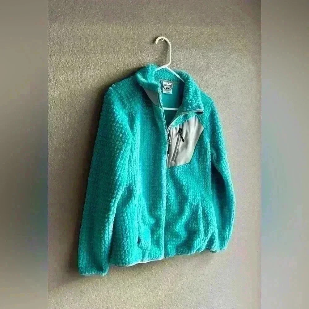 Magellan‎ Womens Jacket Outdoors Size M Color Teal & Gray Soft Jacket